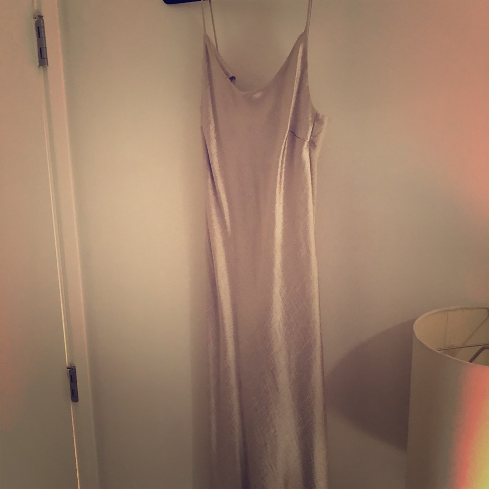 Zara silk shimmery cami dress